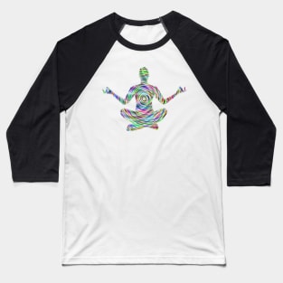 Meditation Design Baseball T-Shirt